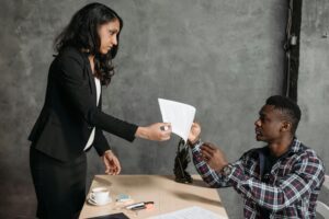 Glendale Westfield Century City slip and fall accident lawyer consultation with injured person.