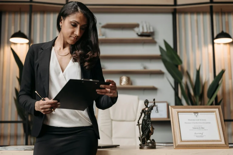 Babaians Law Firm attorney reviewing personal injury claim documents