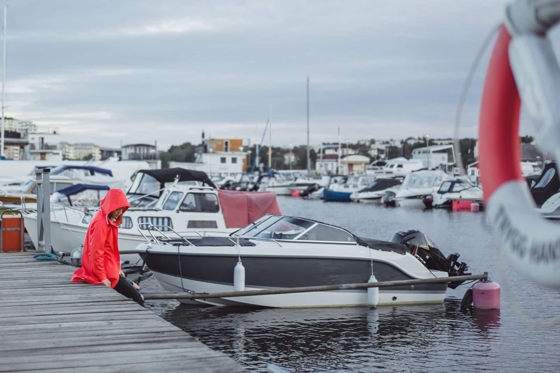 Boats and yachts docked at a port marina, illustrative of San Diego maritime injury and LHWCA claims handled by Babaians Law Firm.