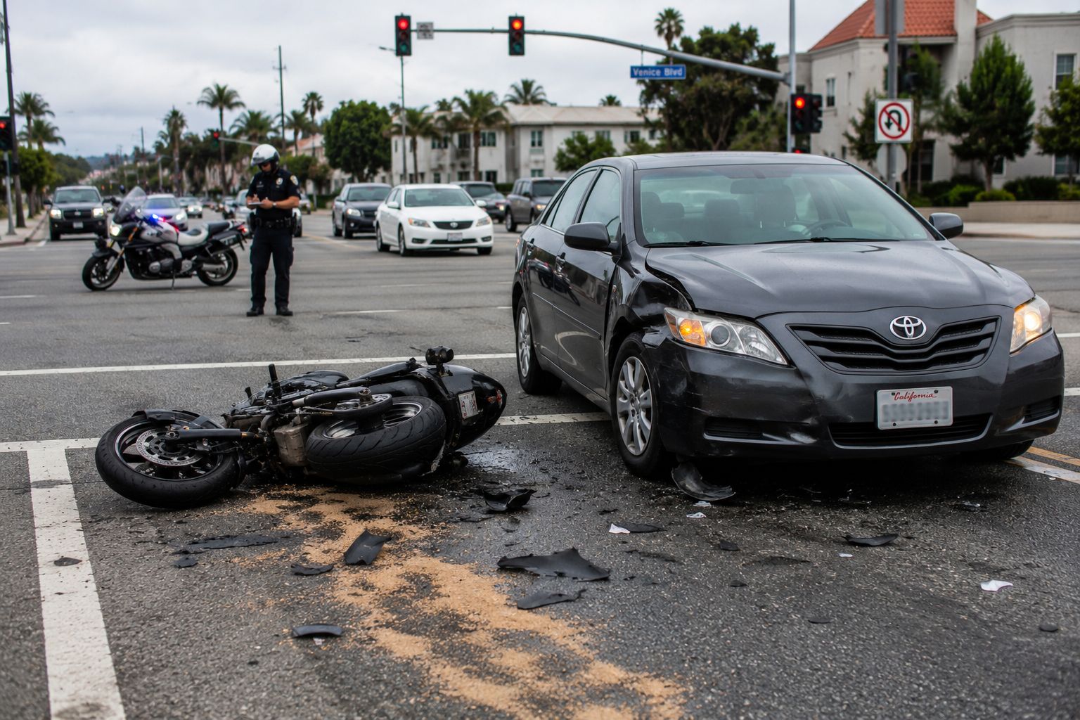 Los Angeles motorcycle accident lawyer helping injured riders after a motorcycle crash in California